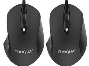 YUMQUA G189 Lot de 2 souris d'ordinateur