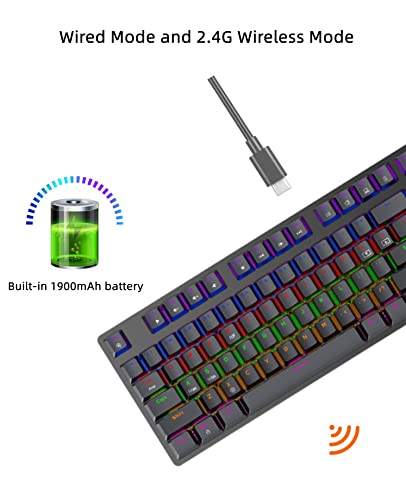 JEU PREMIER SANG UNIQUEMENT. AK50 2.4G Clavier-2