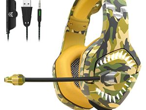 SIMGAL Casque de jeu avec microphone