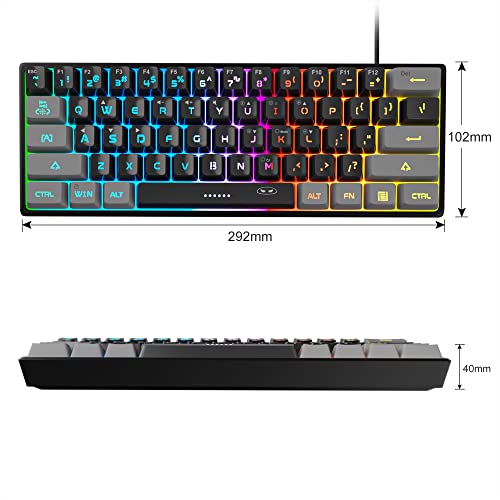 MageGee Mini clavier de jeu 60 %, – Image 2