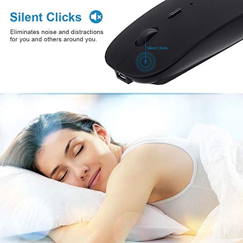 SUNGI Souris Bluetooth pour Mac/Ordinateur Portable/iPad/iPhone/Android PC, – Image 2