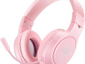 Casque de jeu rose pour Nintendo Switch