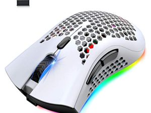 Souris de jeu sans fil légère en
