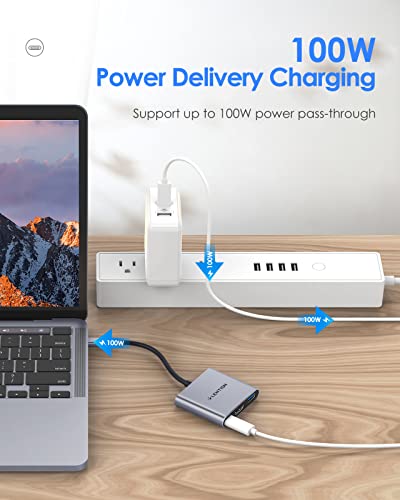LENTION Hub USB C 3 en 1-2