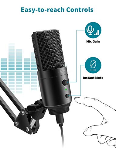 FIFINE Microphone USB pour ordinateur de bureau – Image 2
