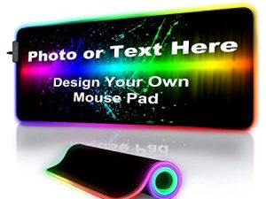 Tapis de souris de jeu LED RVB