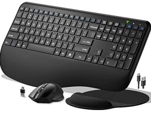 Clavier et souris sans fil ergonomiques