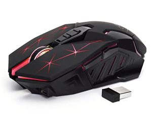 CHONCHOW Souris de jeu sans fil rechargeable