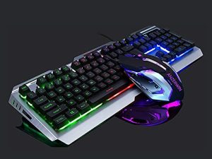 Combo clavier et souris RVB rétroéclairé filaire