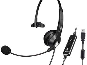 Casque USB avec microphone antibruit et commandes