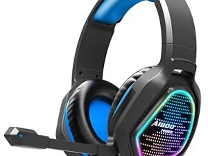 Casque de jeu avec micro lumière LED