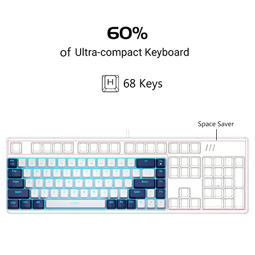 Clavier de jeu portable 60 % mécanique, – Image 2