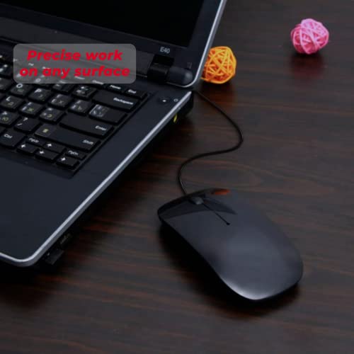 Souris USB Blanche - Souris Filaires pour – Image 2