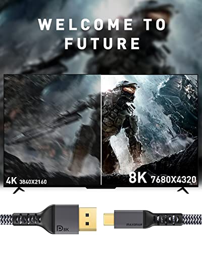 Câble USB C vers DisplayPort certifié VESA, – Image 2