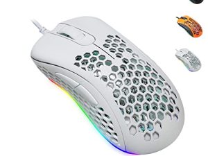 EQEOVGA D10 RGB Souris de jeu légère