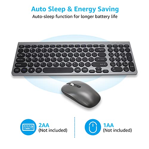 Ensemble clavier et souris sans fil MEANHIGH, – Image 2