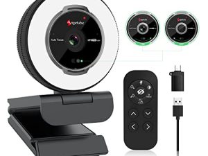Webcam Angetube Streaming avec microphone : caméra