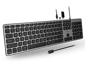 Clavier USB C Filaire Macally Premium avec
