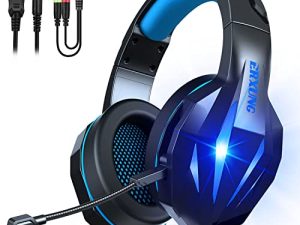 ERXUNG Casque de jeu avec son surround