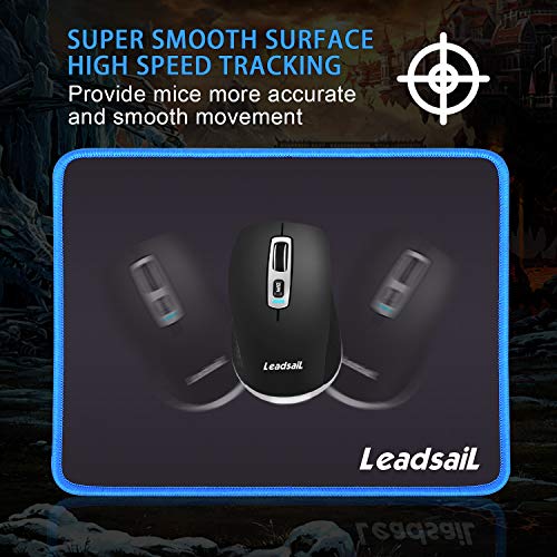 Tapis de souris LeadsaiL avec bord cousu, – Image 2