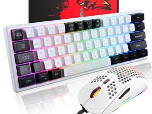 Clavier et souris de jeu câblés à