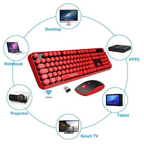 Combo clavier et souris sans fil FOPETT-2
