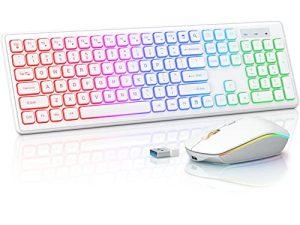 Clavier et souris sans fil rétroéclairés