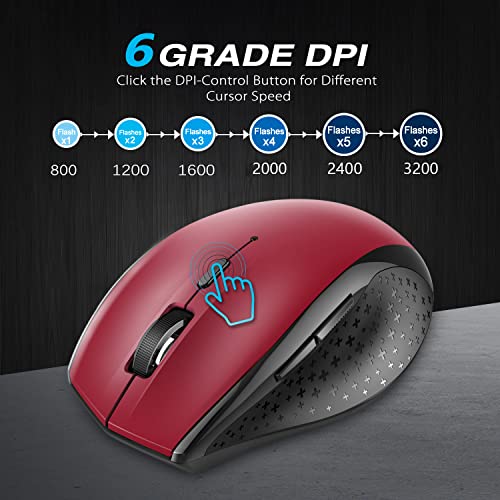 TECKNET Souris sans fil pour ordinateur portable, – Image 2