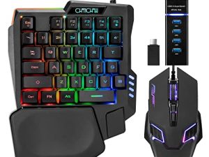 CHONCHOW Demi Clavier Souris USB Splitter Type-C