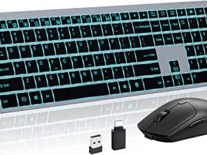 Combo clavier et souris sans fil rechargeable