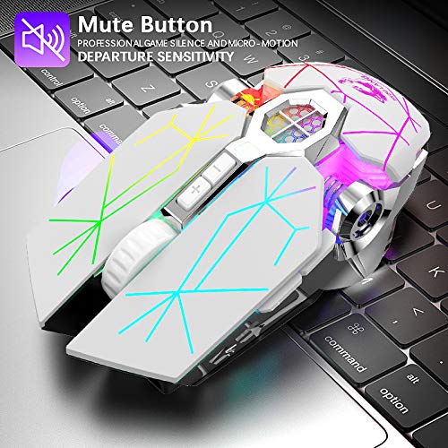 Souris de jeu sans fil Bluetooth rechargeable – Image 2