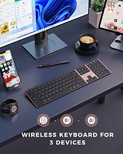 Seenda Clavier Bluetooth multi-appareils pour Windows et – Image 2