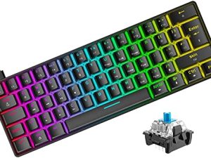 Mini clavier de jeu 60 % RVB