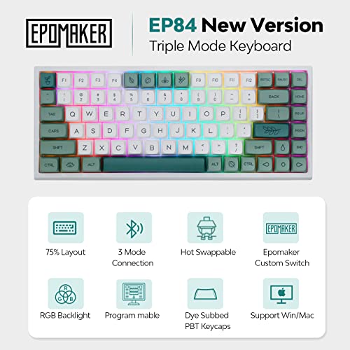 EPOMAKER EP84 Clavier de jeu mécanique filaire-2