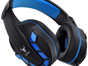 Kikc Casque de jeu avec micro pour