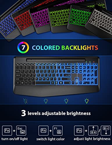 Clavier et souris sans fil avec 7-2