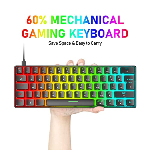 Clavier Gaming Mécanique 60% Compact Type C-2