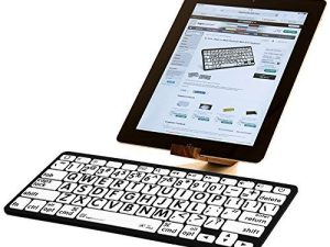 Logickeyboard XL Print Mini clavier Bluetooth anglais