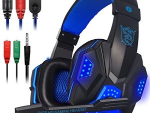 Casque de jeu avec micro et lumière
