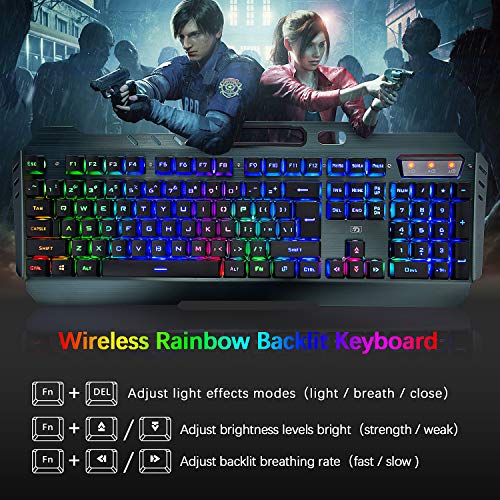 Clavier et souris de jeu sans fil, – Image 2