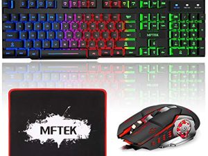 MFTEK Ensemble clavier et souris de jeu