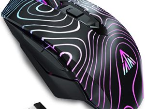 SOLAKAKA Souris de jeu sans fil Bluetooth