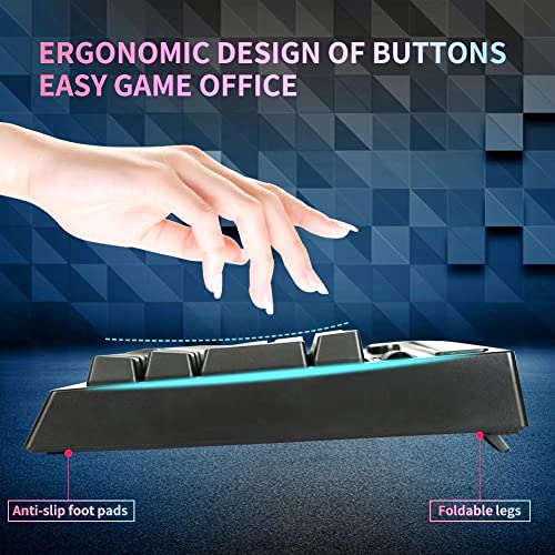 EQEOVGA L640 Clavier de jeu filaire 60 – Image 2