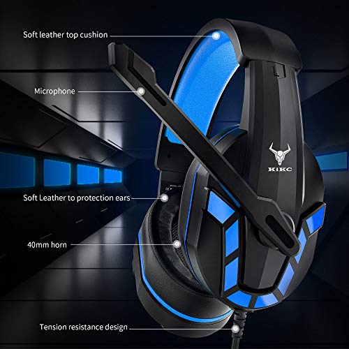 Kikc Casque de jeu avec micro pour-2
