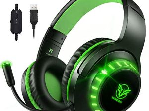 Pacrate Casque de jeu stéréo USB 7.1