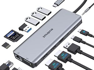 Station d'accueil USB C double moniteur HDMI