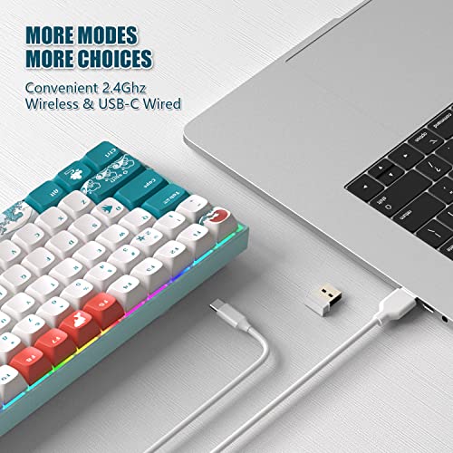 COSTOM XVX M84 Clavier mécanique sans fil/filaire-2