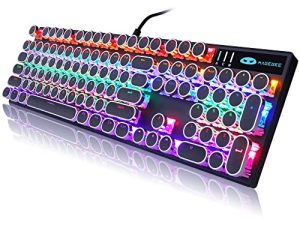 Camiysn Clavier de jeu mécanique de style