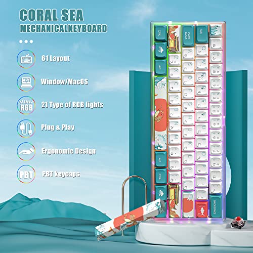 Clavier de jeu mécanique MIHIYIRY 61 touches – Image 2
