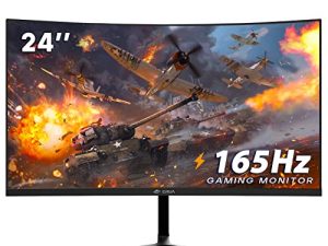 Moniteur de jeu incurvé CRUA 24 pouces